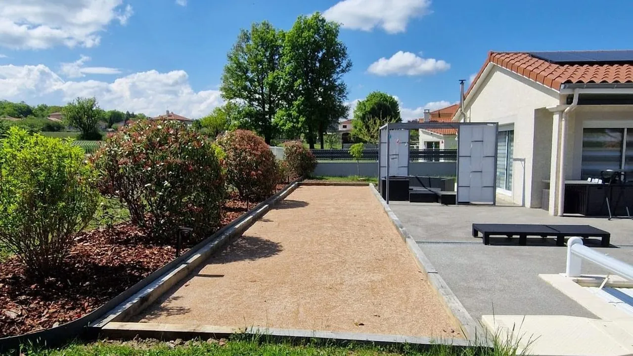Terrain de pétanque terminé